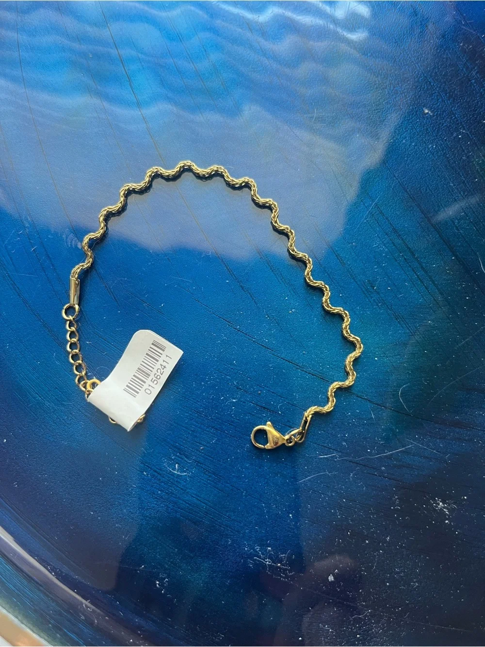 Gold Wavy Chain Bracelet - Women Jewelry
